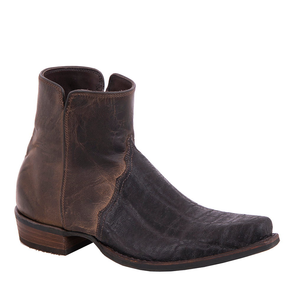 Men’s Nicotine Elephant Short Zip Boots with Mini Vibram Sole