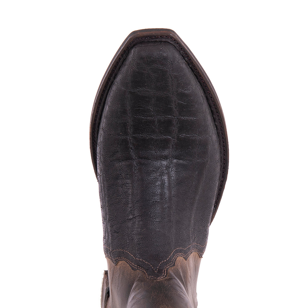 Men’s Nicotine Elephant Short Zip Boots with Mini Vibram Sole