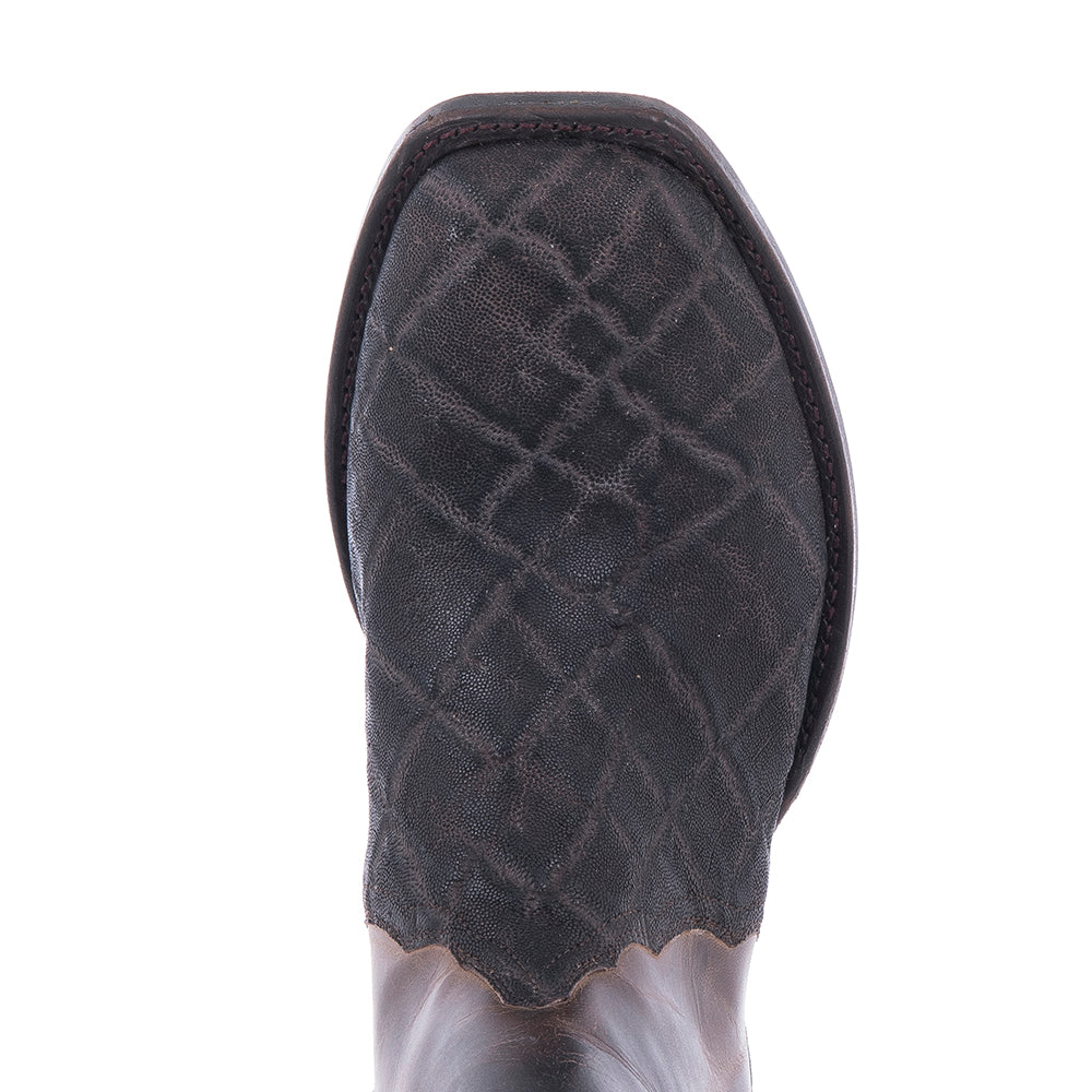 Men's Short Zip Nicotine Elephant Mini Vibram Sole
