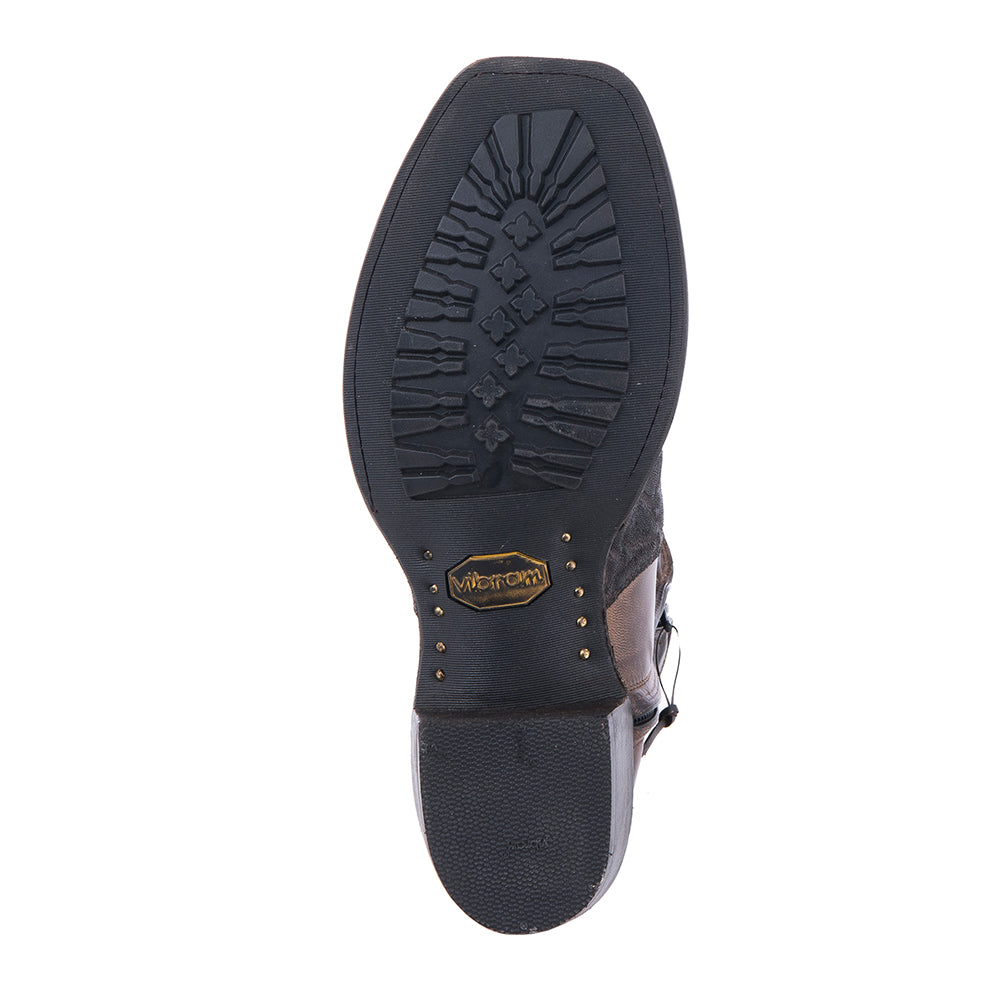 Men's Short Zip Nicotine Elephant Mini Vibram Sole