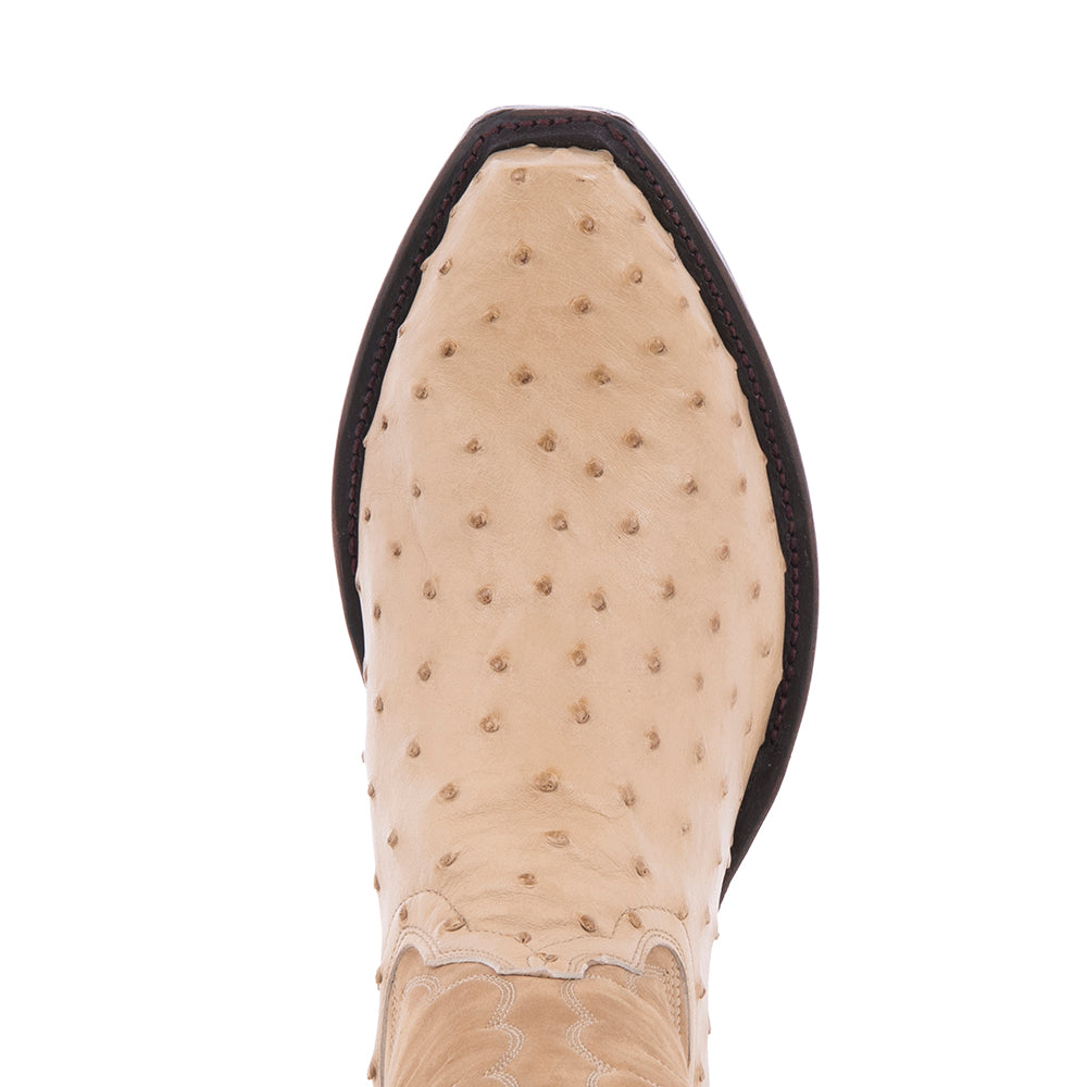 Men's Cowboy 13" Natural Ostrich Tan Nubuck Winn Stitch