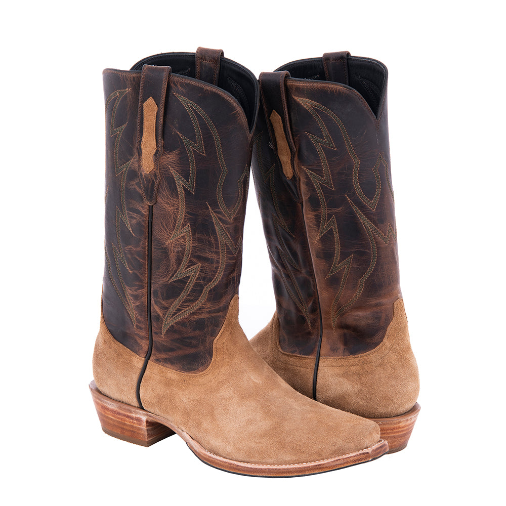 Men's Cowboy 13" Dunn Boar Canella Goat Crown Stitch Sole Saver