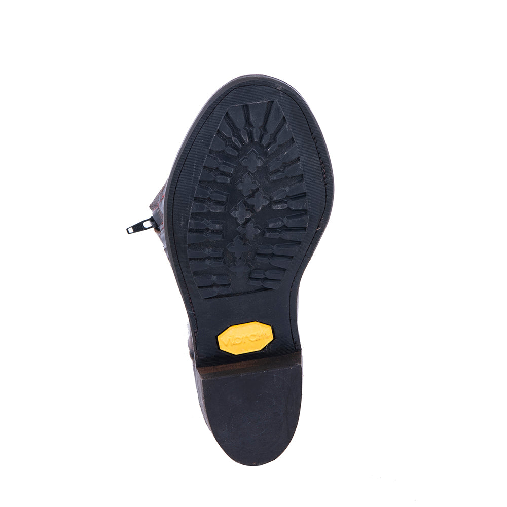 Ladies Roper 10" Tobac Goat Winn Stitch