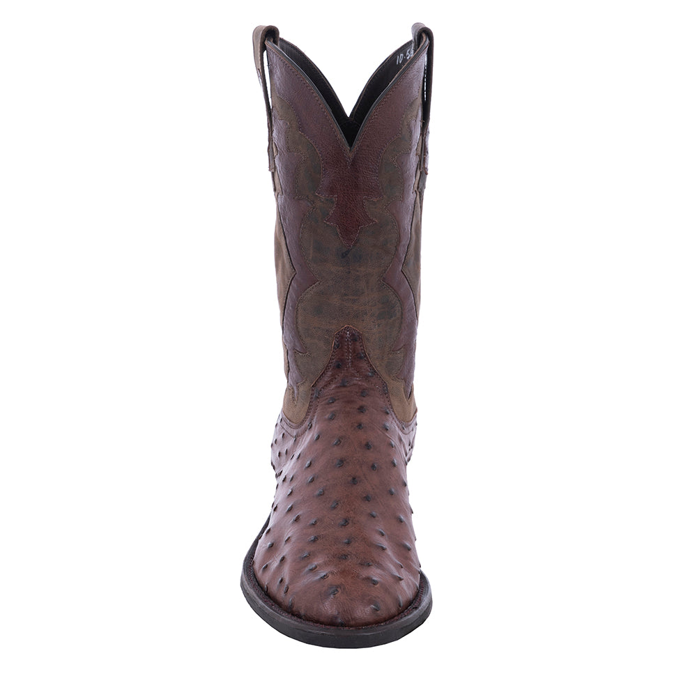Men's Roper 12" Kango CC FQ Ostrich Tobac Goat Upper GP Inlay