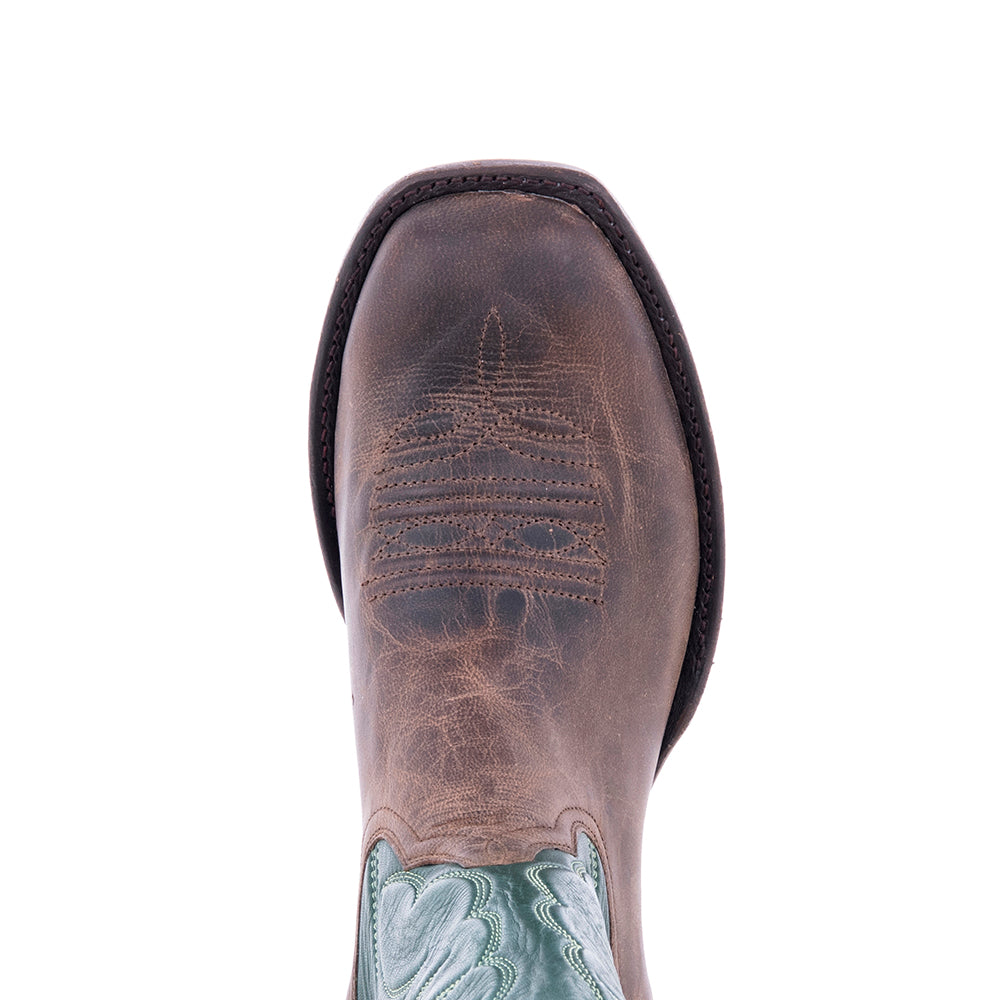 Men's Cowboy 12-2.5 Canella Goat/Green Renaissance Winn Stitch