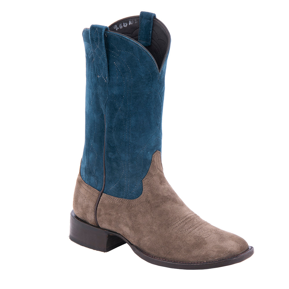 Men's Cowboy 12" Sand Bore Suede Sky Blue Bore Suede Upper MT Stitch