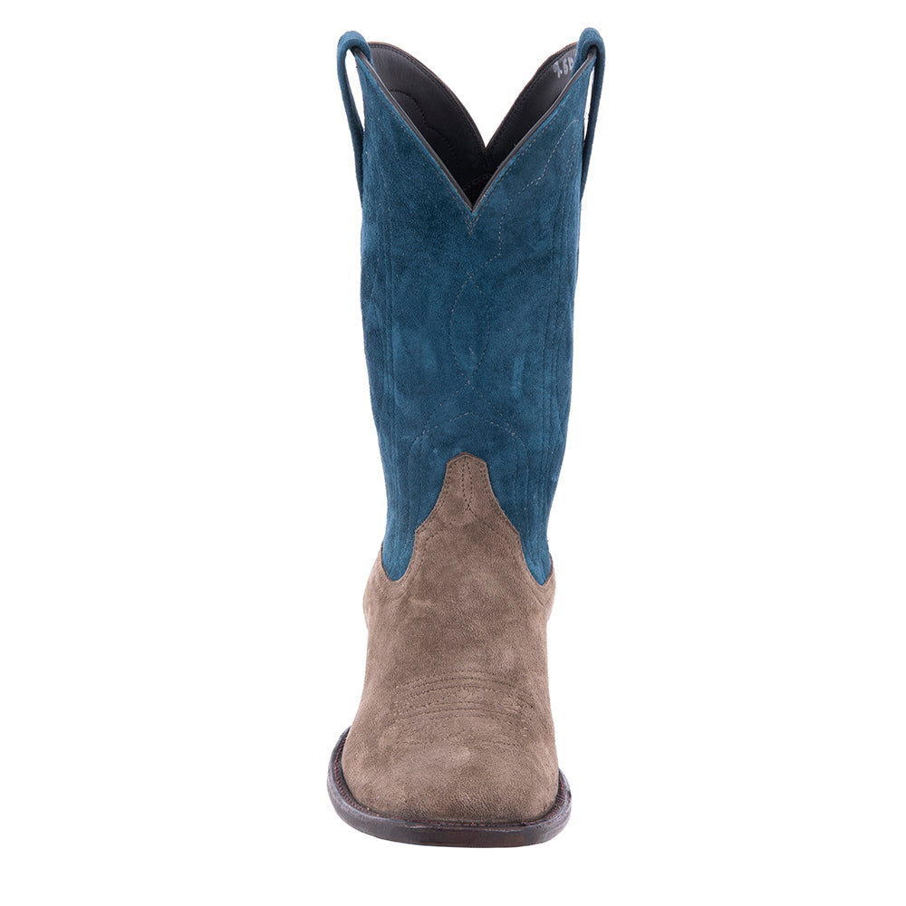 Men's Cowboy 12" Sand Bore Suede Sky Blue Bore Suede Upper MT Stitch