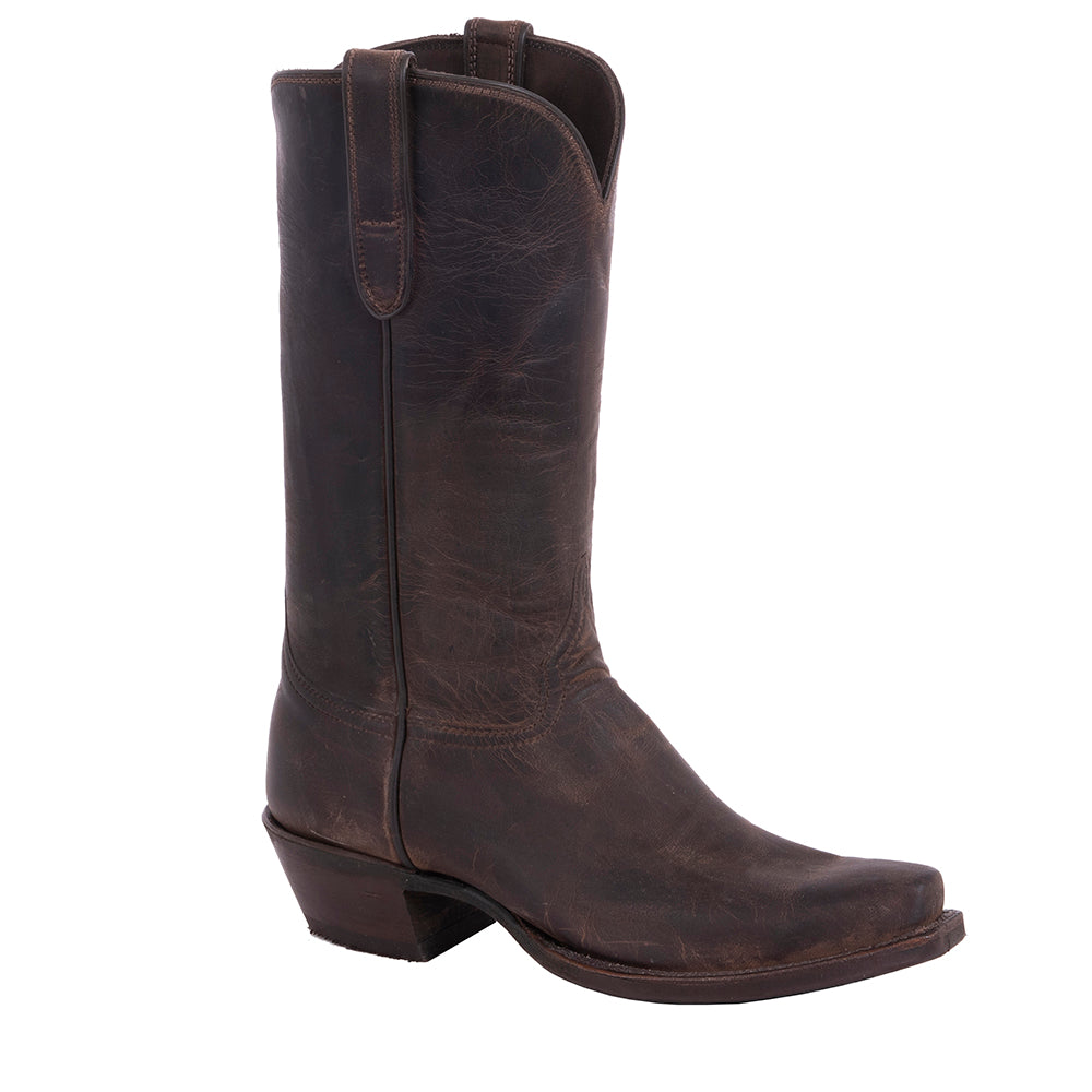 Ladies Cowboy 12" Tobac Goat Mini Vibram Sole