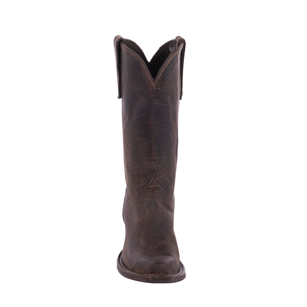 Ladies Cowboy 12" Tobac Goat Mini Vibram Sole