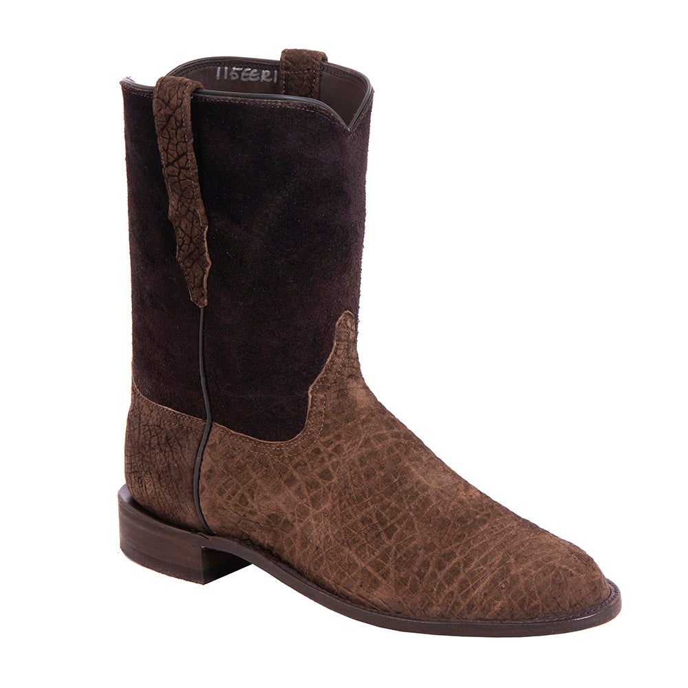 Men's 10-1 Roper Chocolate Hippo w/ Chocolate Suede