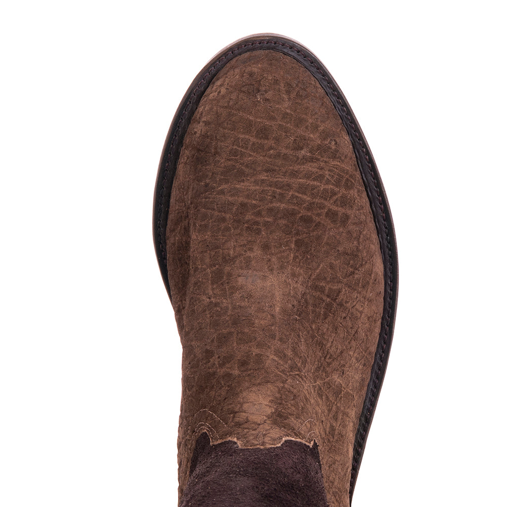 Men's 10-1 Roper Chocolate Hippo w/ Chocolate Suede