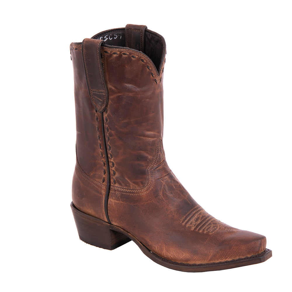 Ladies Cowboy 10-2 Canella Goat Half Chocolate Buckstitch Tops TB