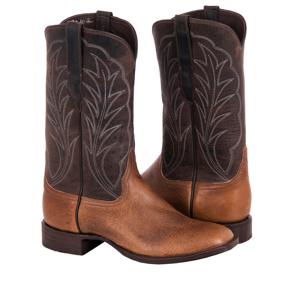 Men's Cowboy 12-2 Bourbon Bison/Tobac Goat Winn Stitch