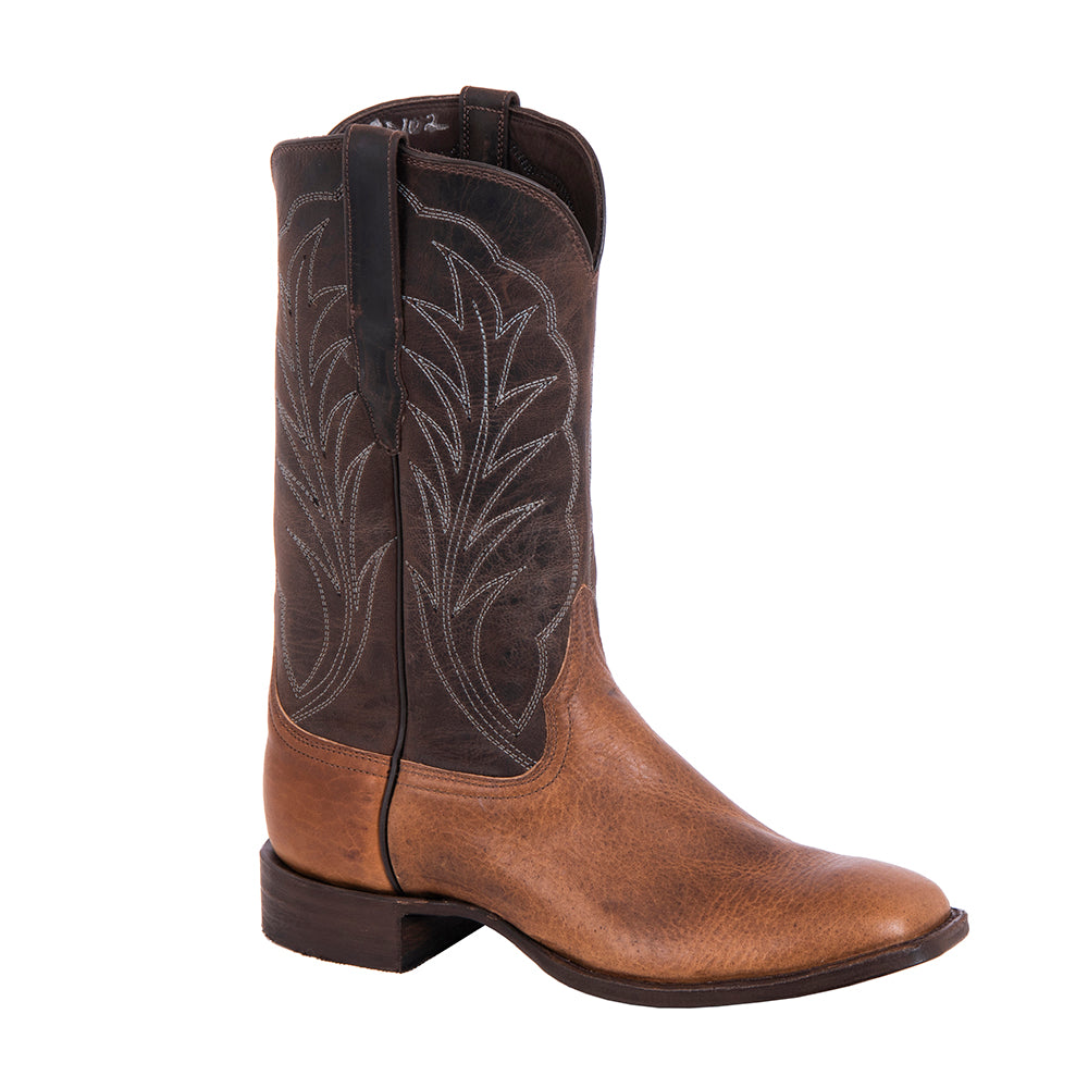 Men's Cowboy 12-2 Bourbon Bison/Tobac Goat Winn Stitch