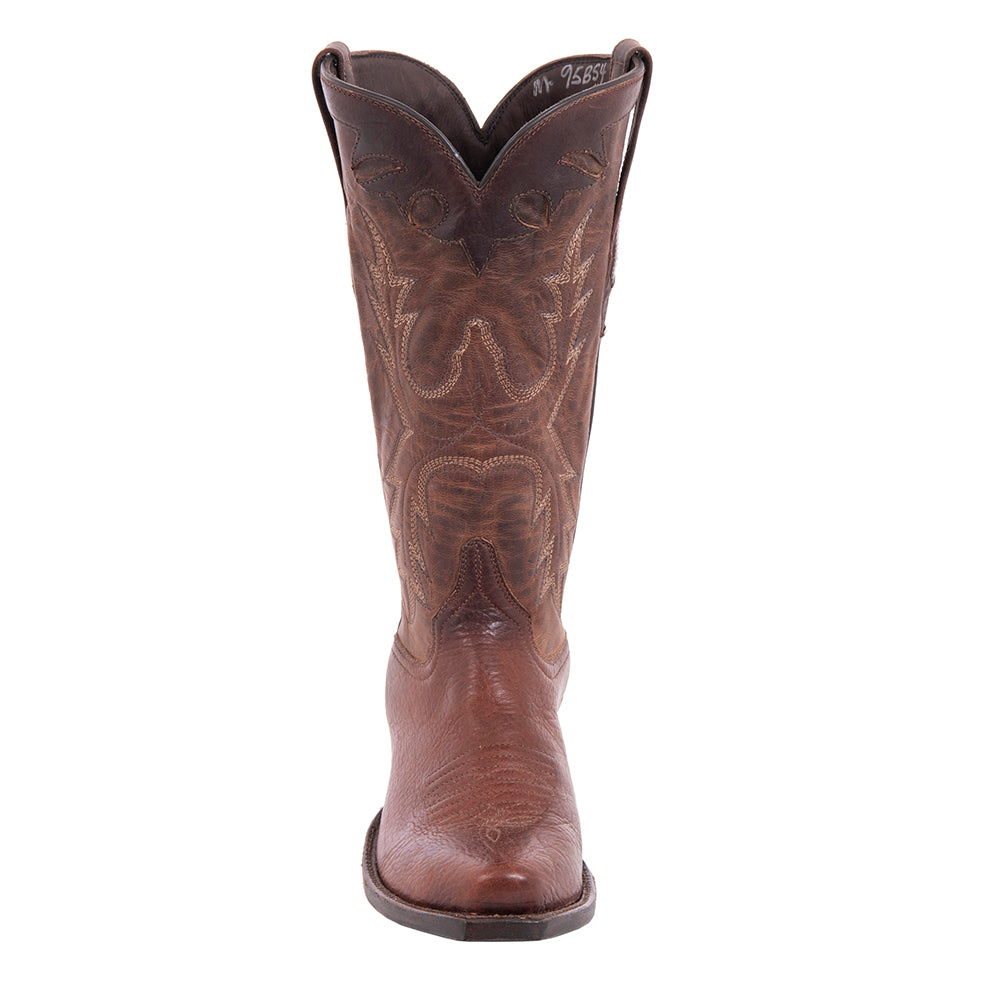 Ladies Cowboy 12/2.5 Mocha Bison/Canella Goat Old Nugget Stitch