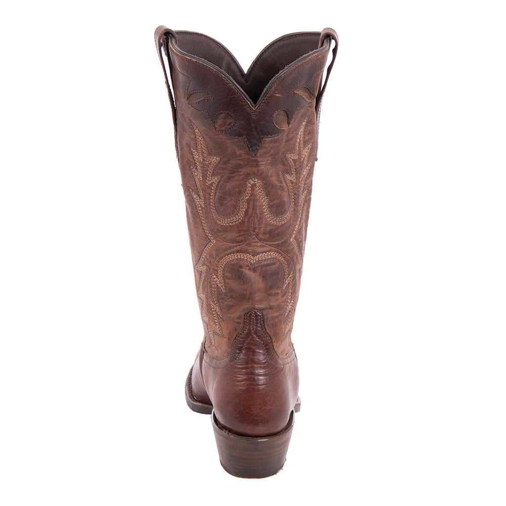 Ladies Cowboy 12/2.5 Mocha Bison/Canella Goat Old Nugget Stitch