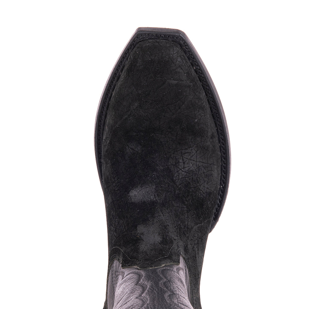 Men's Cowboy 12-2 Black Hippo/Black Aniline Winn Stitch MV Sole