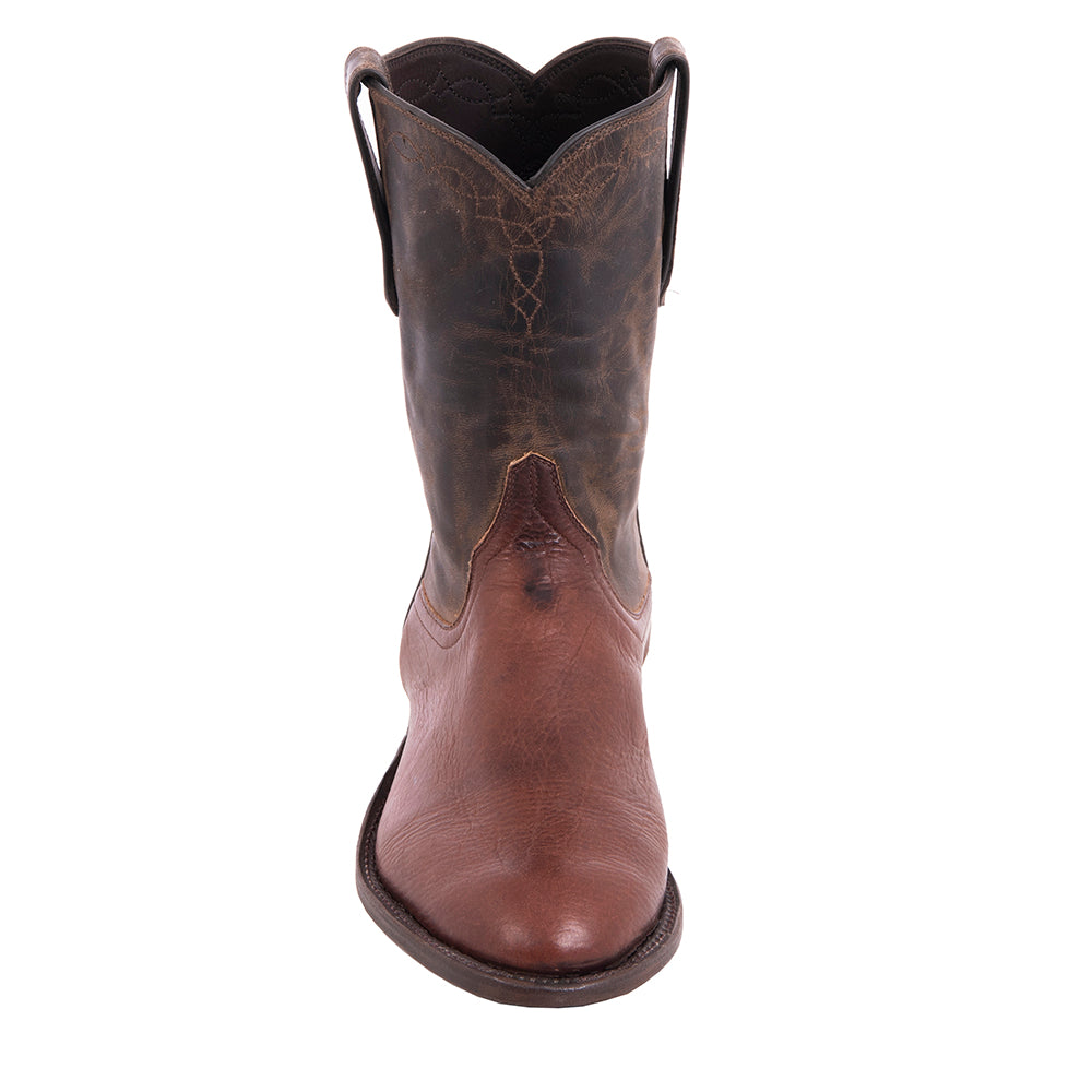 Mens Cowboy 10-1 Mocha Bison/Tobac Goat w/10-1.2 Stitch Pattern