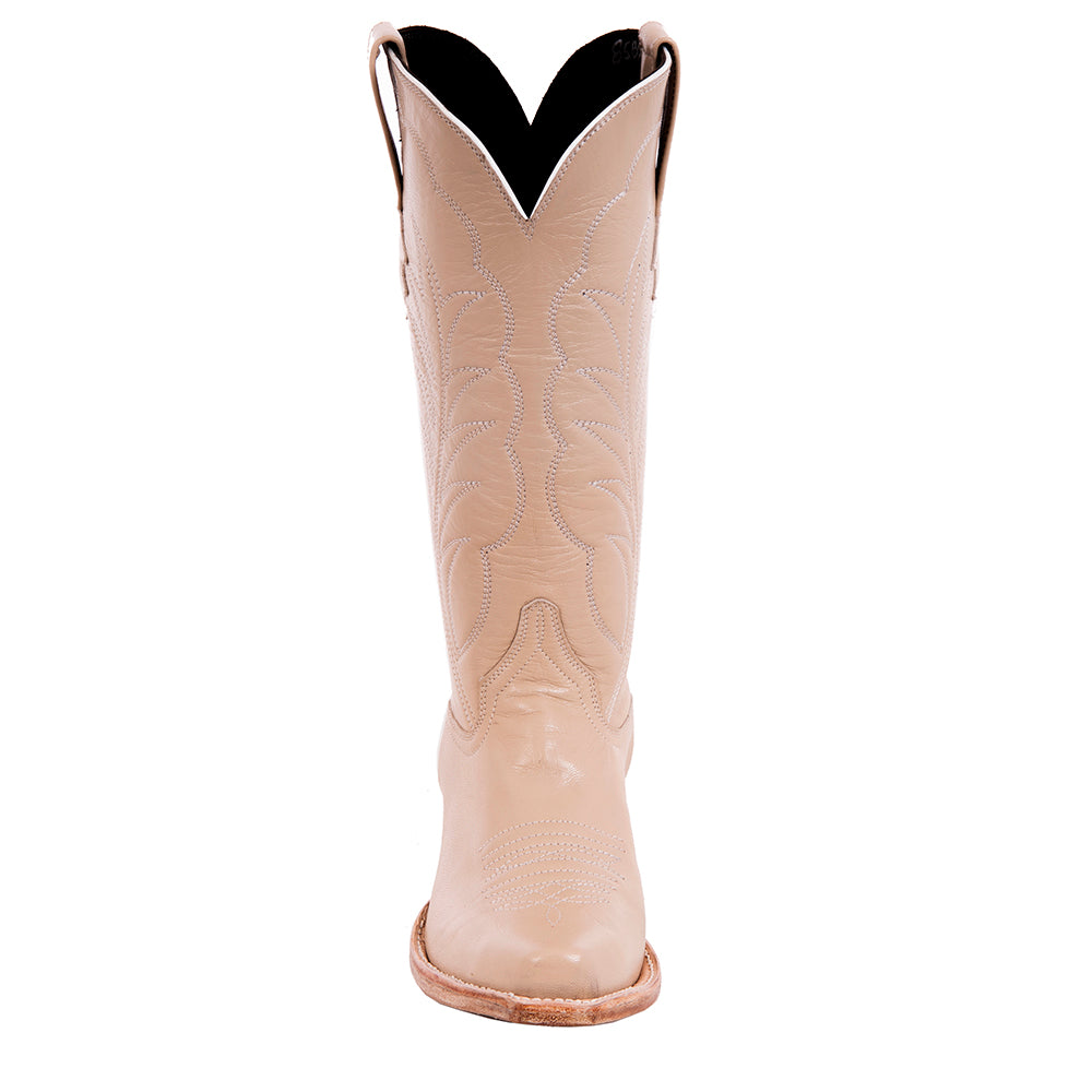 Ladies Cowboy 13-2 Bone Kidskin w/Winn Stitch