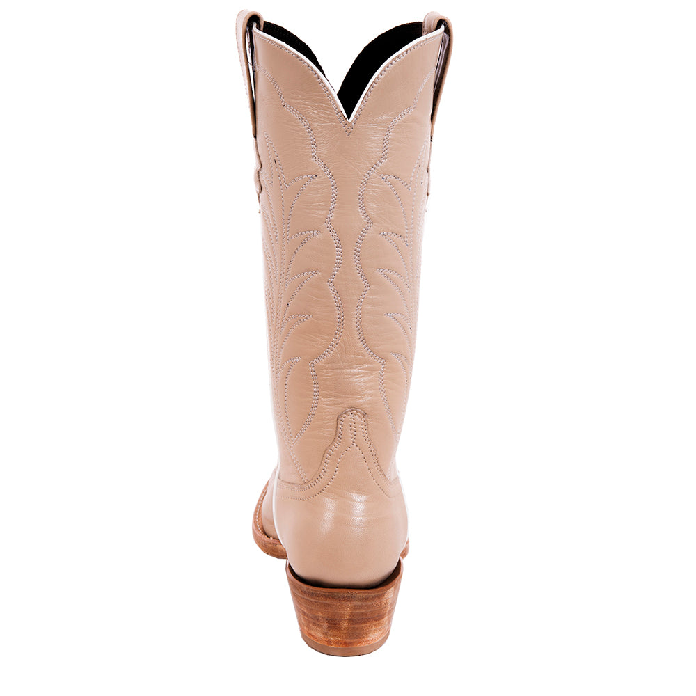 Ladies Cowboy 13-2 Bone Kidskin w/Winn Stitch