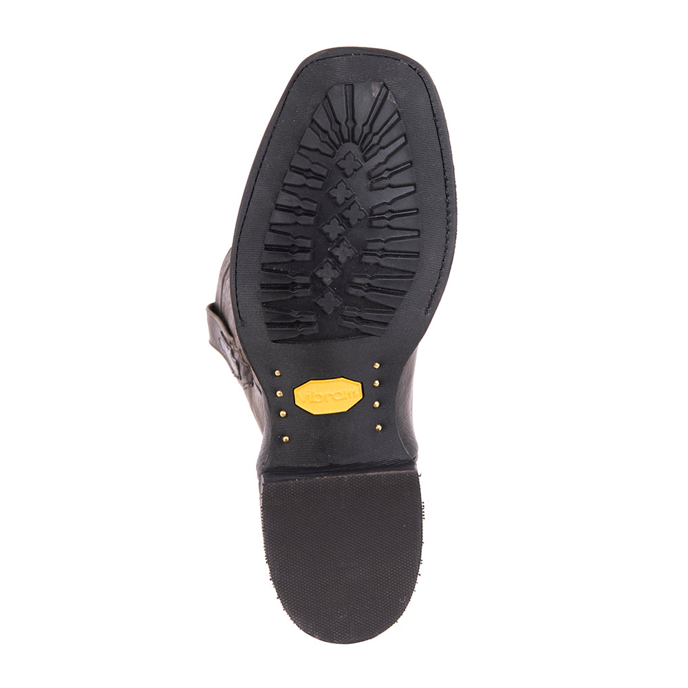 Men's Cowboy 12-2 Black Bison/Grey Bison Arrow Collar MV Sole