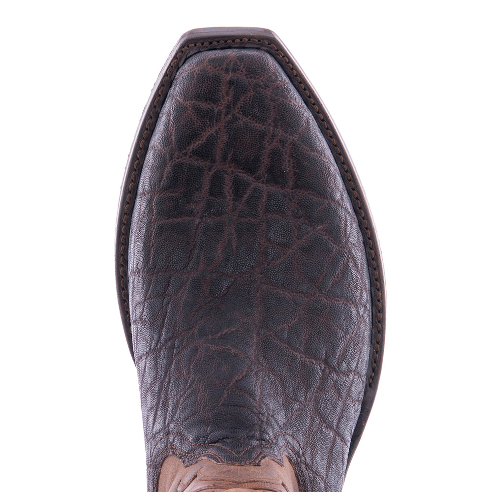 Men's Cowboy 12-2 Nicotine Elephant/Tobac Goat Fern Inlay Mini Vibram