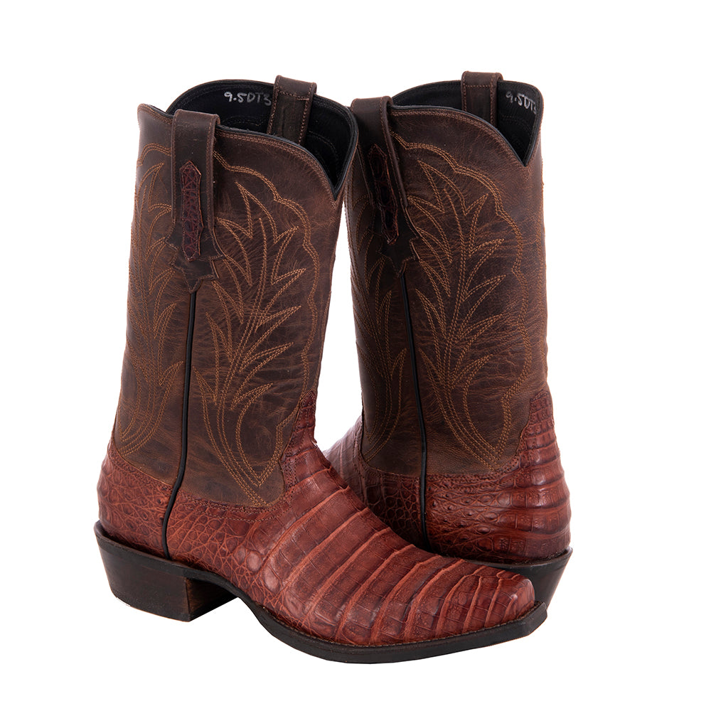 Men's Cowboy 12-2 Raisin Croc/Canella Goat Winn Stitch Mini Vibram