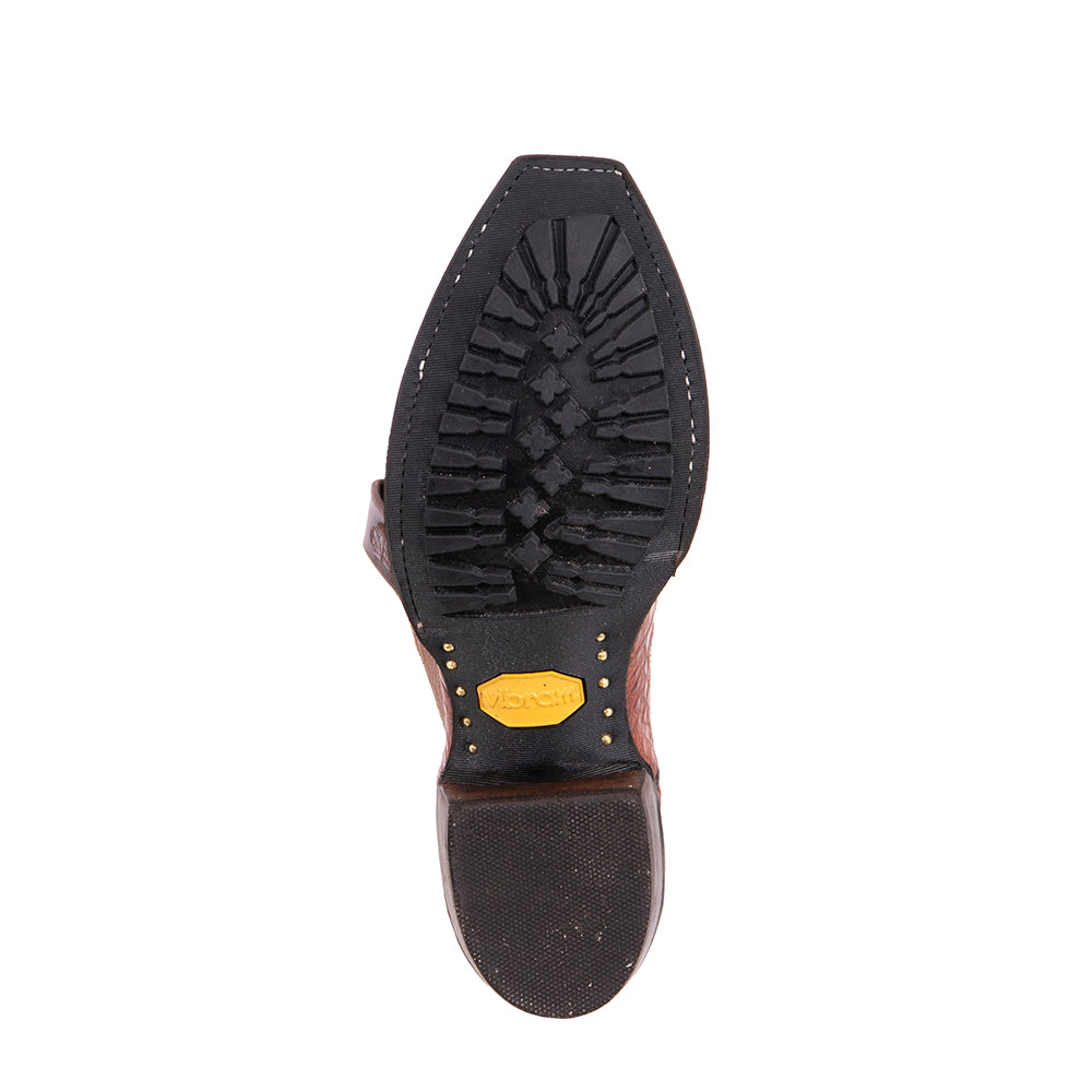 Men's Cowboy 12-2 Raisin Croc/Canella Goat Winn Stitch Mini Vibram