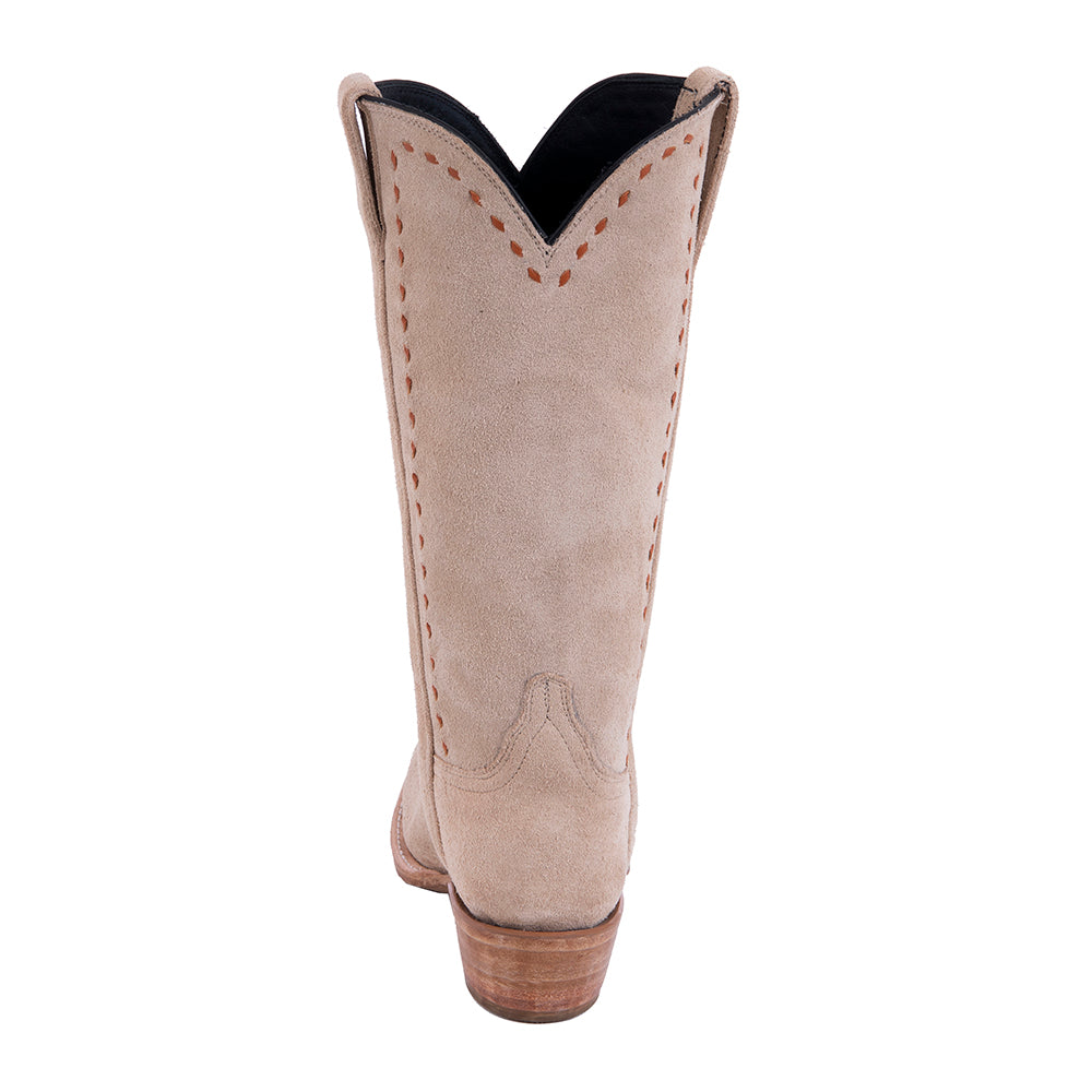 Ladies Cowboy 13-2 Tan RO Covered Side Seam Side Buckstitch
