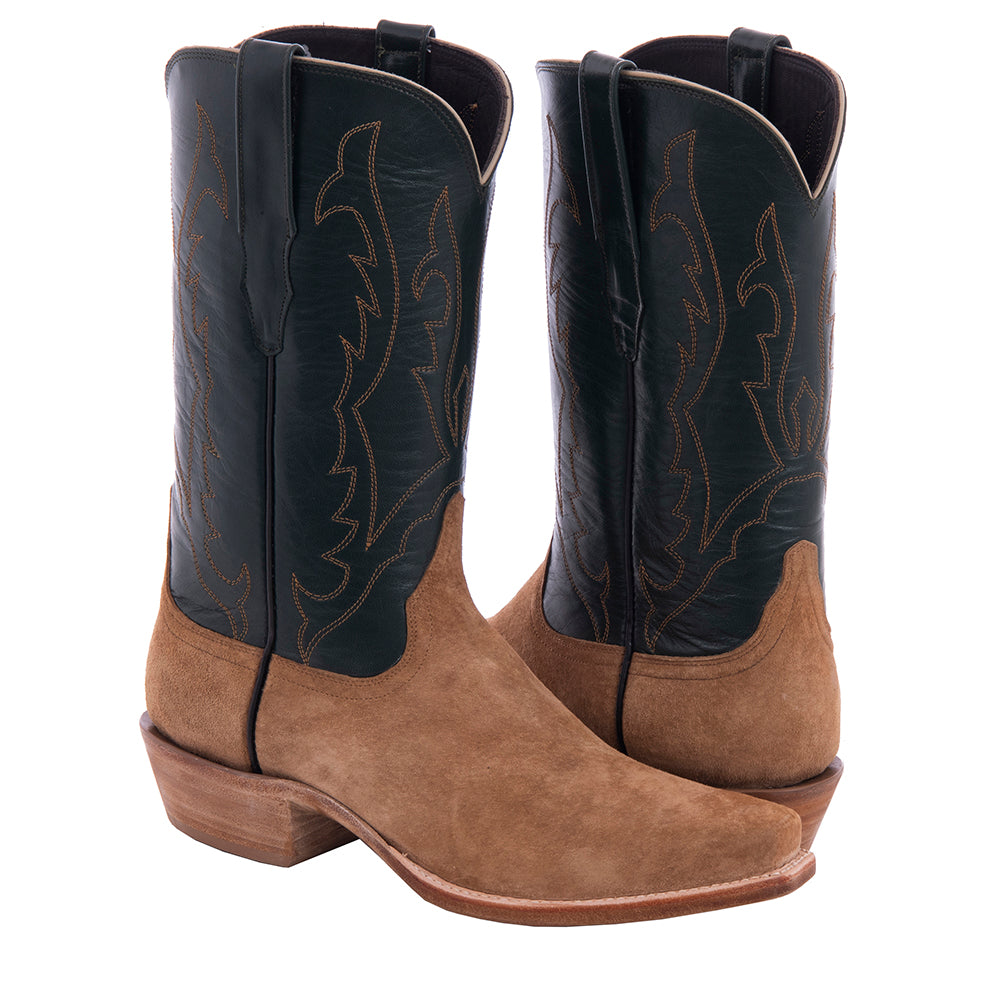 Men's Dunn Boar Green Velvet Cowboy Boot
