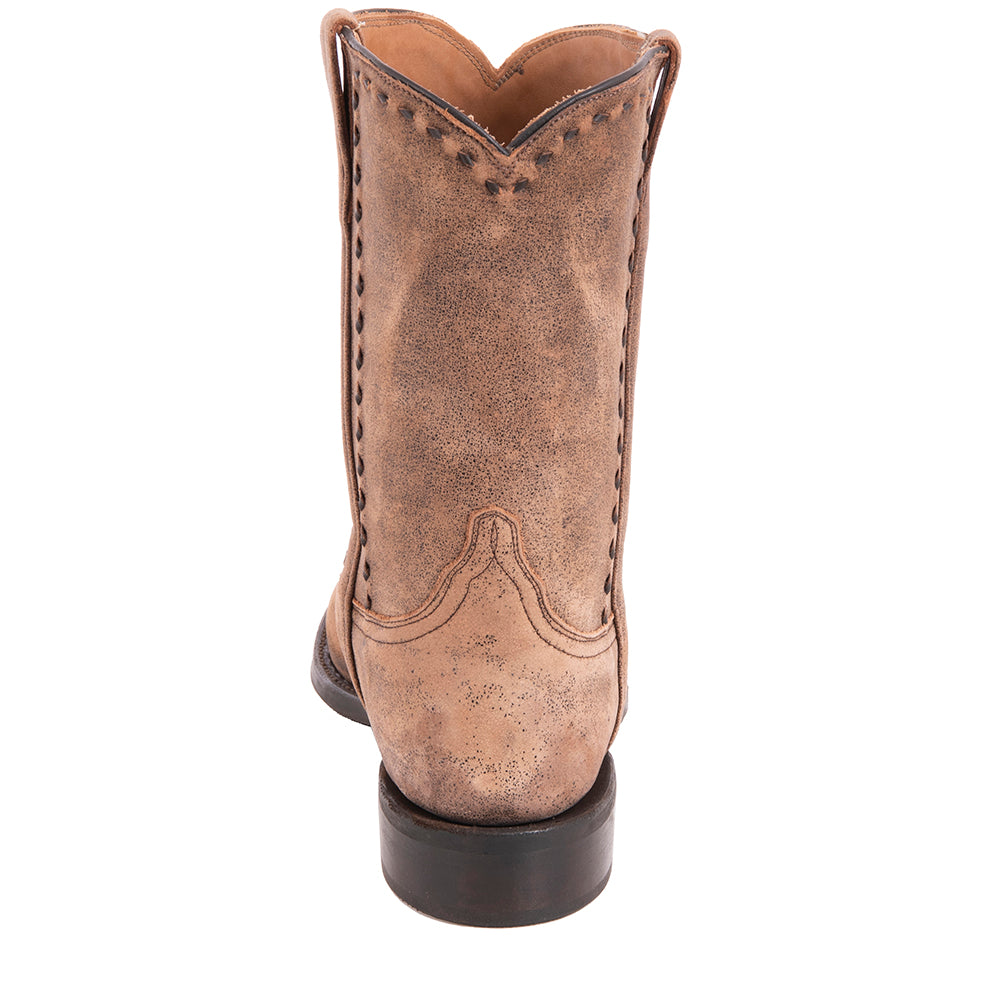 Men's Roper 10-1 Brown Bomber Chocolate Buckstitch