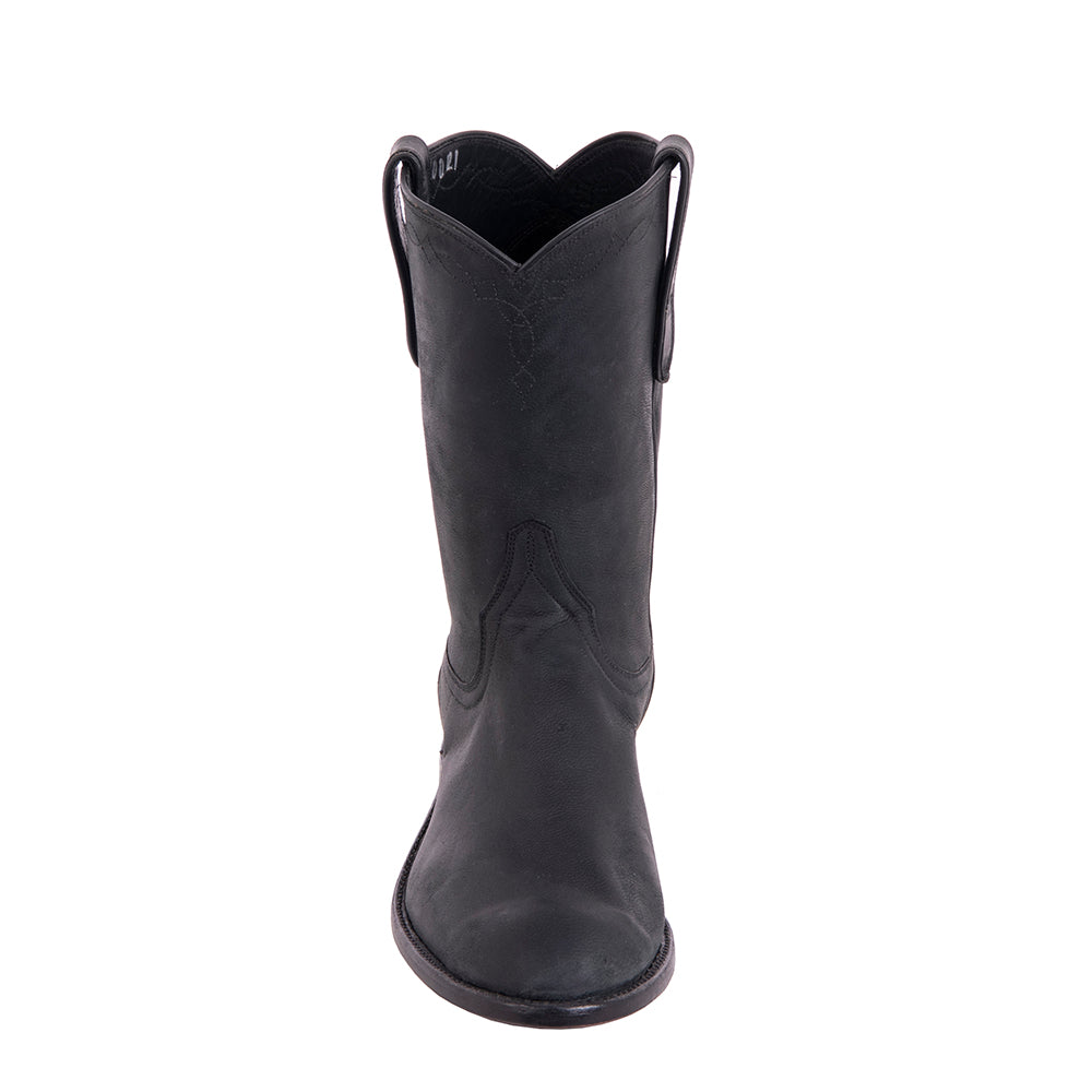 Men's Roper 10-1 Black Mad Dog Goat Wrangler Stitch