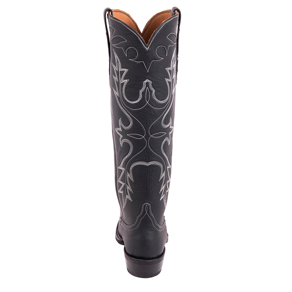 Ladies Cowboy 17-2 Black Aniline Old Nugget Toe Bug Mini Vibram