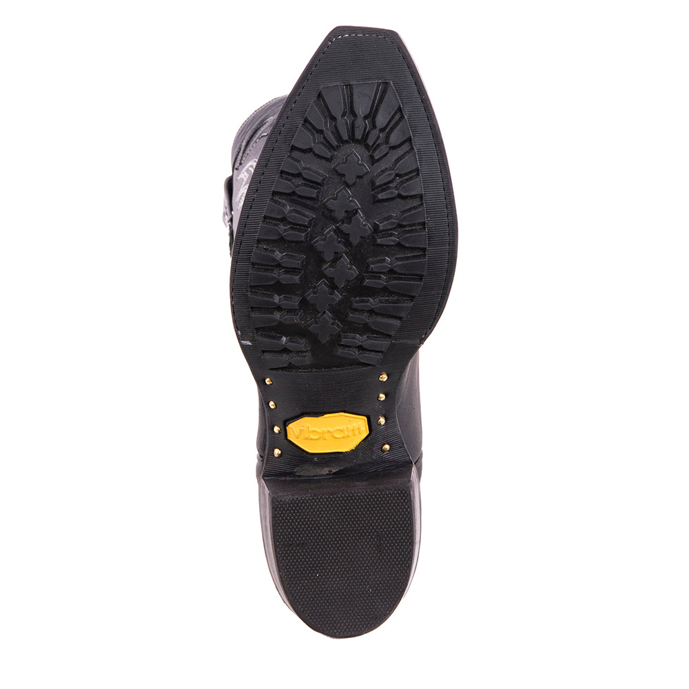 Ladies Cowboy 17-2 Black Aniline Old Nugget Toe Bug Mini Vibram