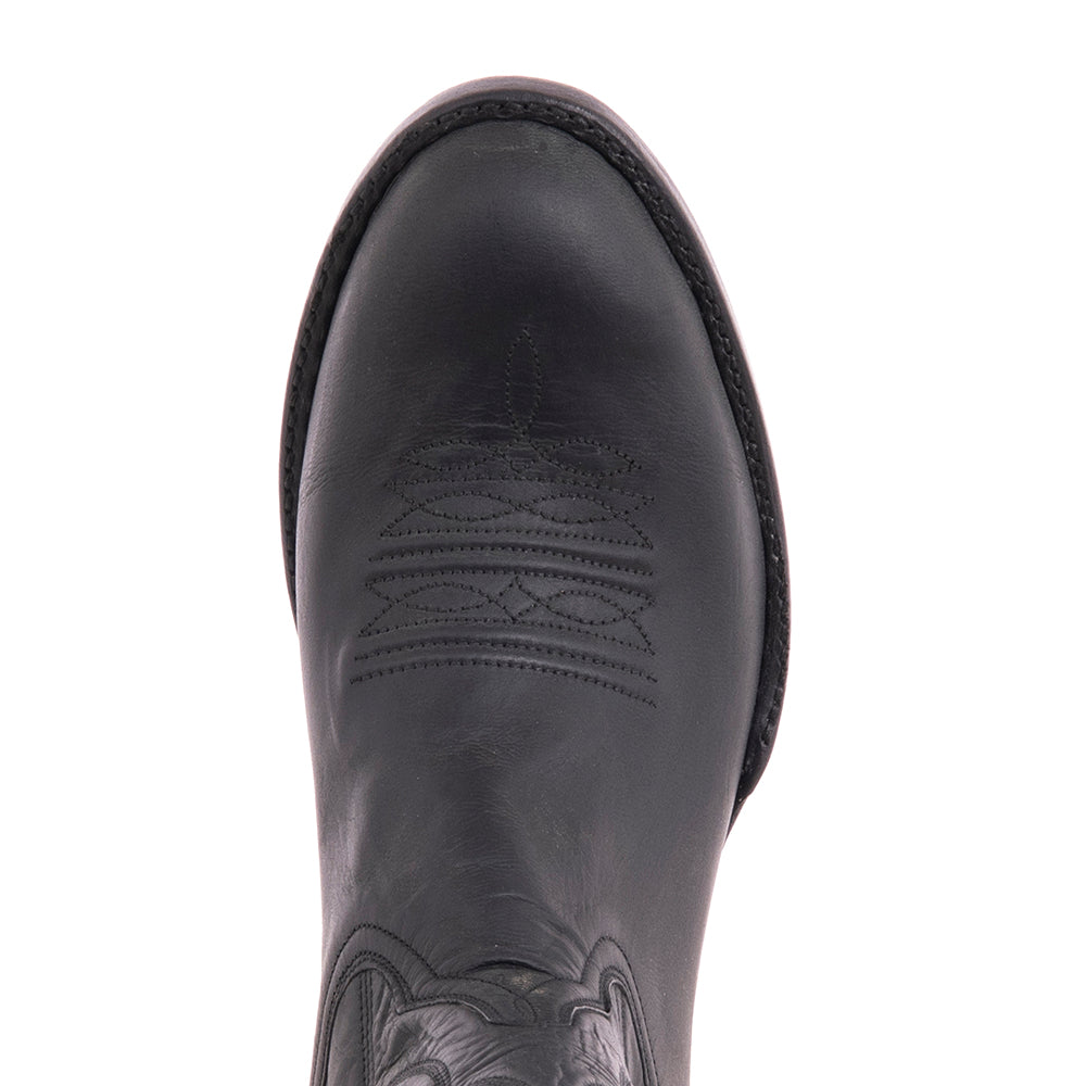 Ladies Cowboy 13-2 Black Mad Dog Winn Stitch Toe Bug