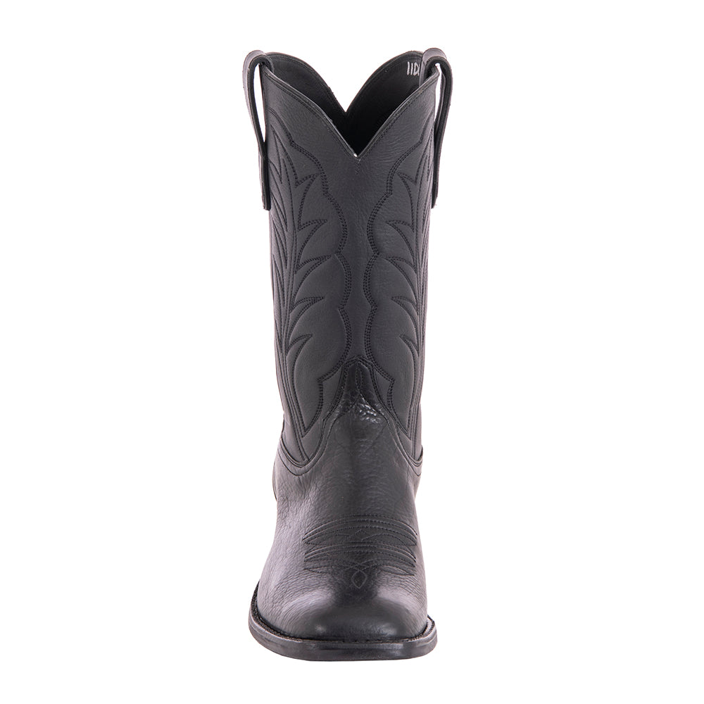 Men's Cowboy 12-2 Black Bison/Black Aniline Winn Toe Bug Mini Vibram