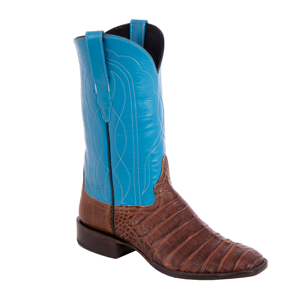 Ladies Cowboy 12-2.5 Cigar PU Caiman Belly/TQ Kid/Mocha Bison