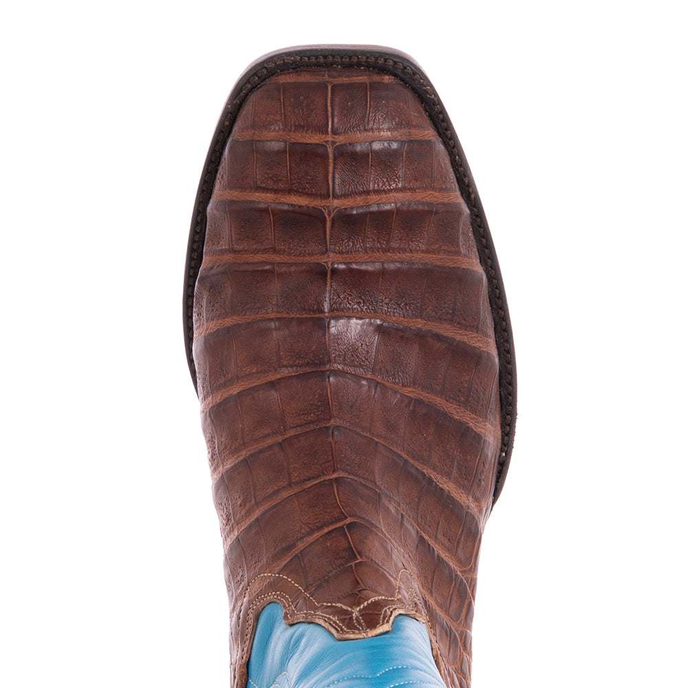 Ladies Cowboy 12-2.5 Cigar PU Caiman Belly/TQ Kid/Mocha Bison