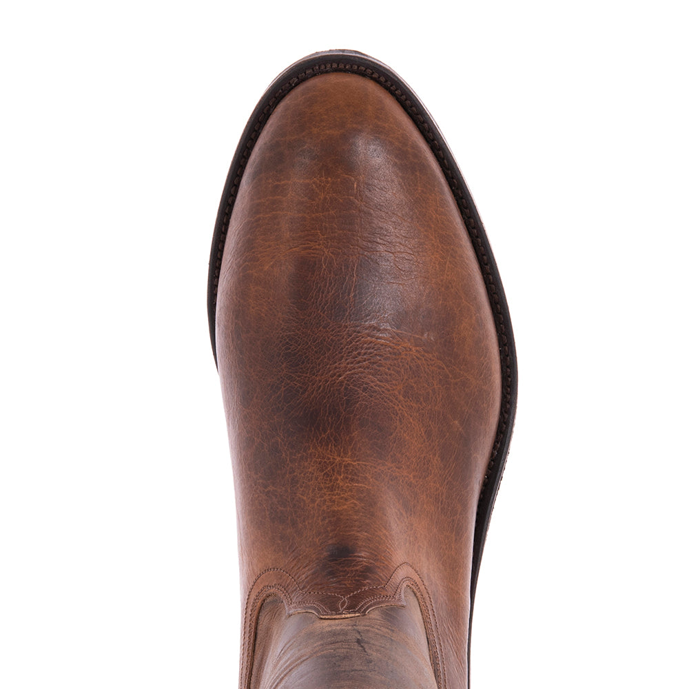 Men's Roper 12-2.5 Saddle Bison/Canella Goat Mini Vibram