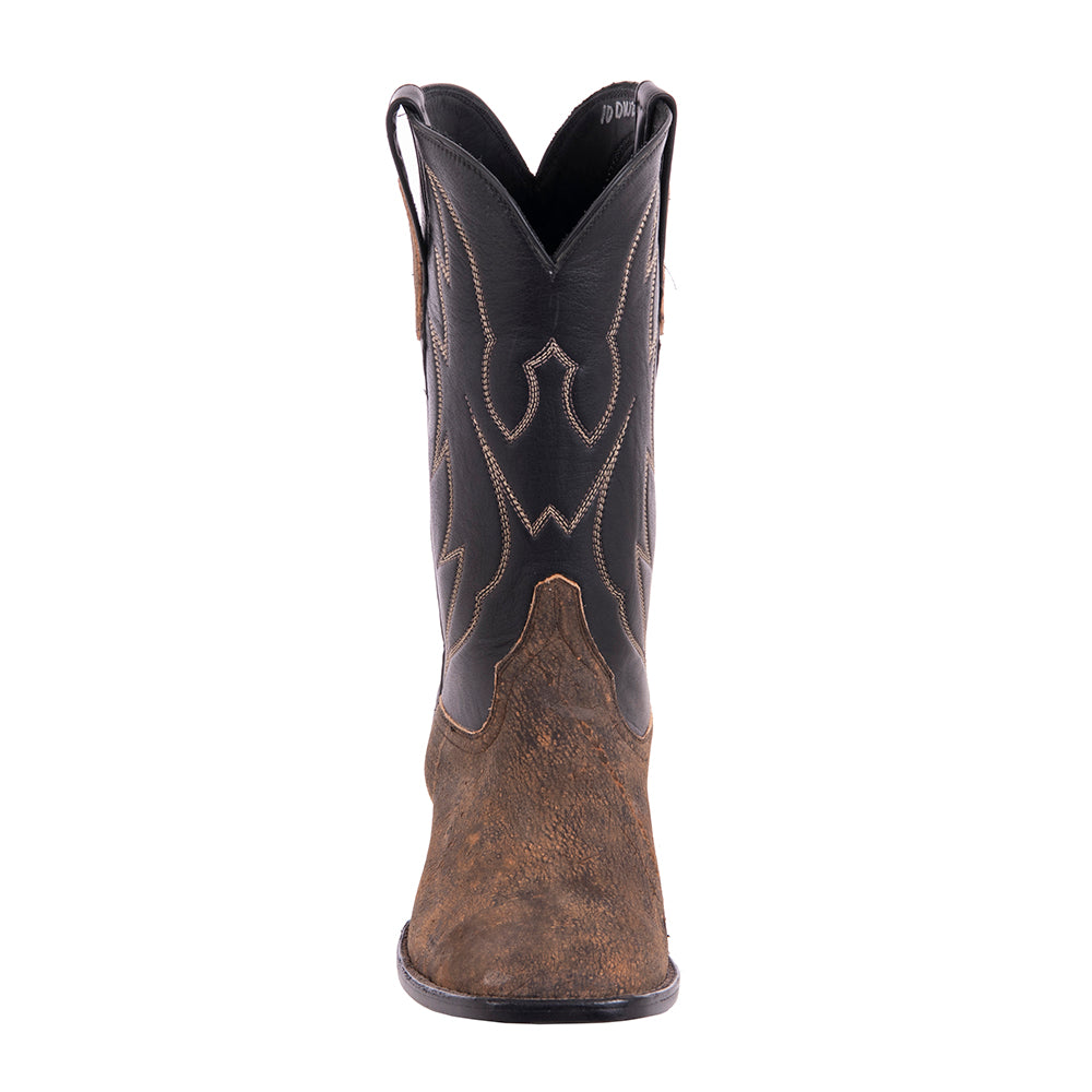 Men's Cowboy 12-2 Tan Giraffe/Black Aniline Crown Spur Lip