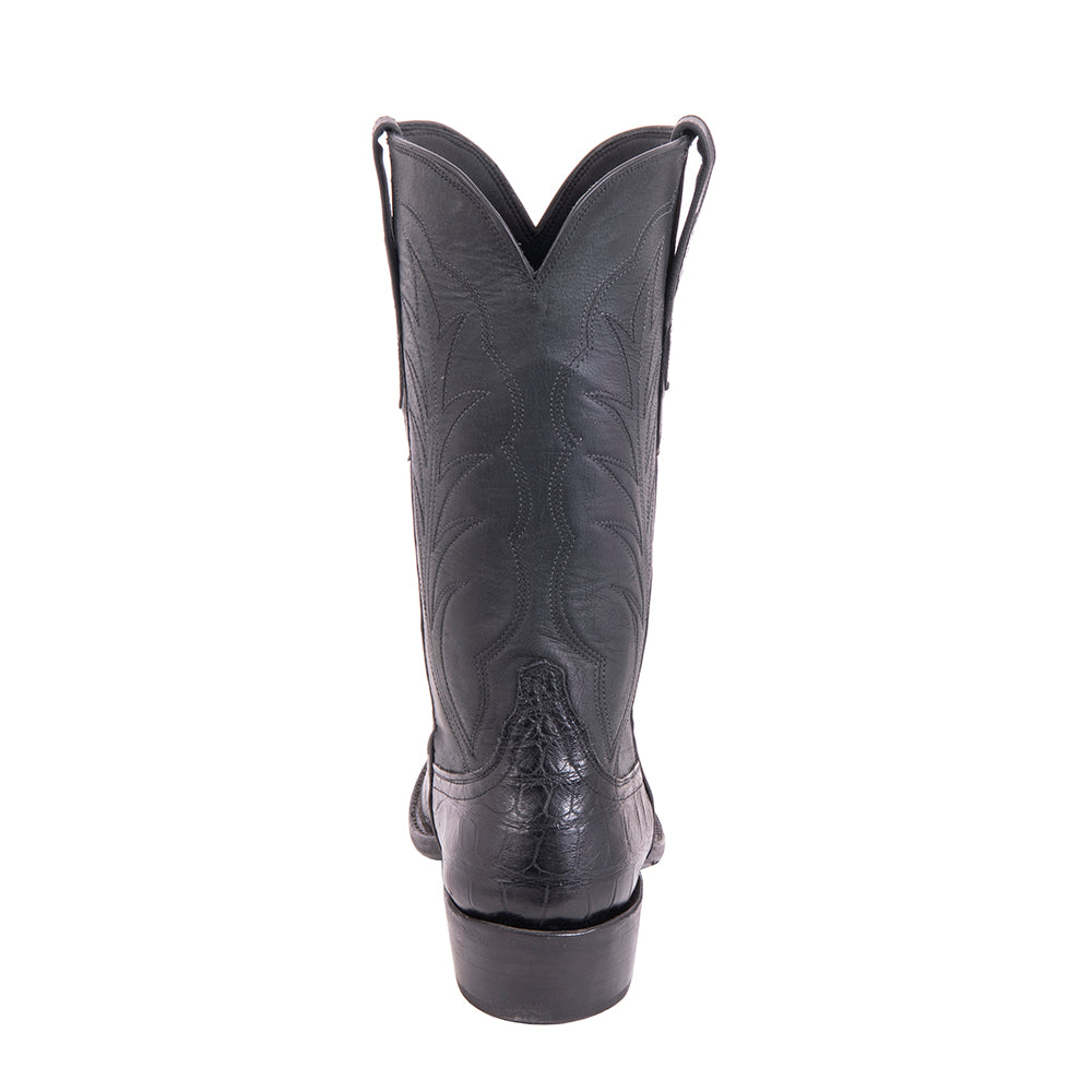 Men's Cowboy 12-2 Black Wild Gator/Black Mad Dog Goat Winn