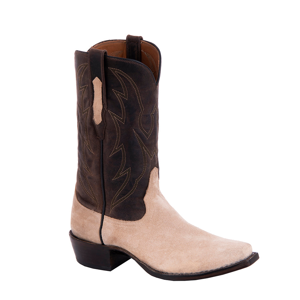 Men's Cowboy 12-2 Dusty Tan RO/Tobac Goat Crown Stitch
