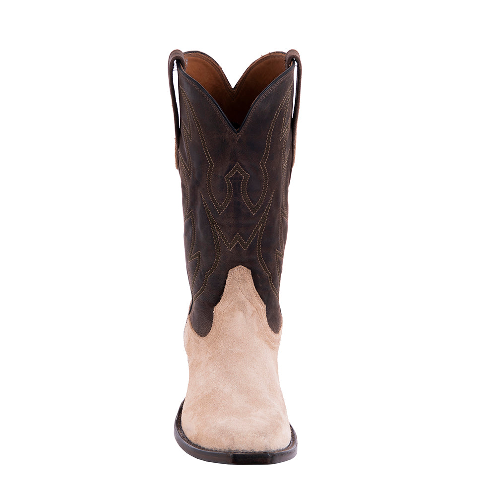 Men's Cowboy 12-2 Dusty Tan RO/Tobac Goat Crown Stitch