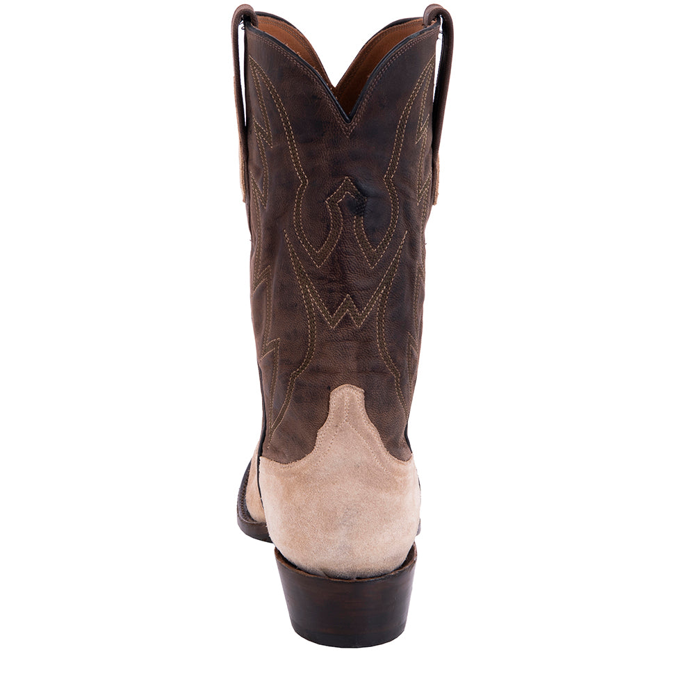 Men's Cowboy 12-2 Dusty Tan RO/Tobac Goat Crown Stitch