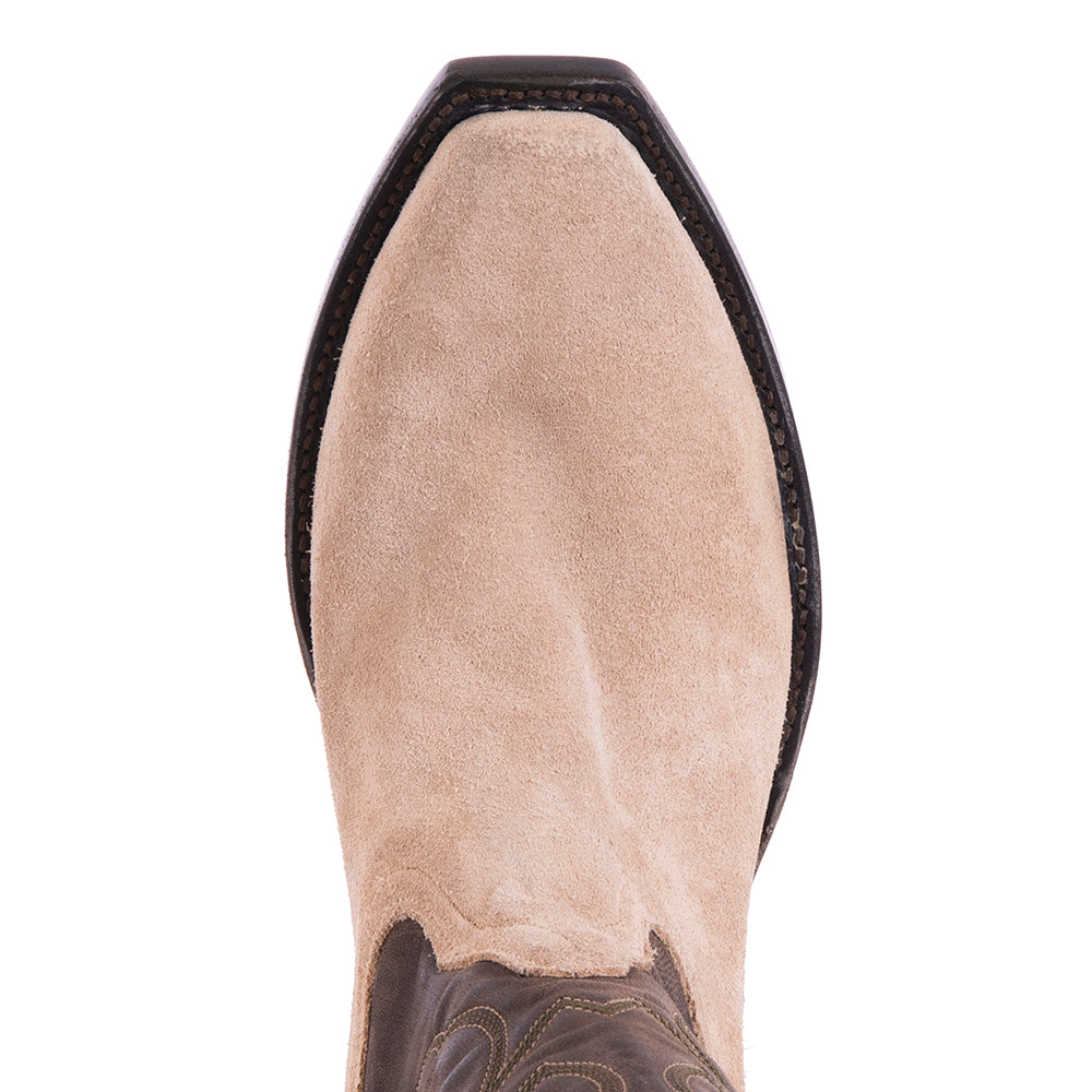 Men's Cowboy 12-2 Dusty Tan RO/Tobac Goat Crown Stitch