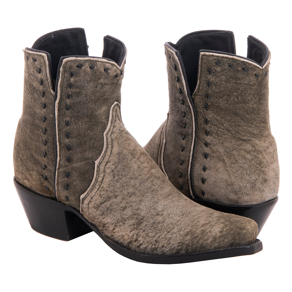 Ladies Short Green Break Goat Black Buckstitch