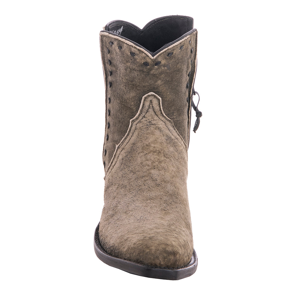 Ladies Short Green Break Goat Black Buckstitch