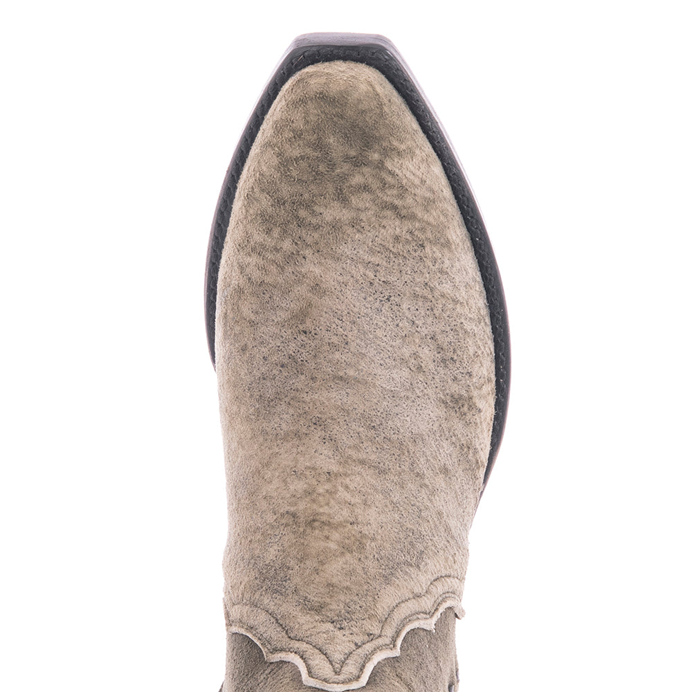 Ladies Short Green Break Goat Black Buckstitch