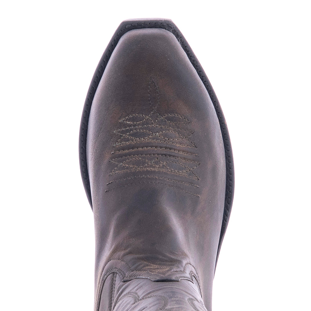 Ladies 13-2 Grey Goat Winn Stitch Toe Bug Cowboy Boot