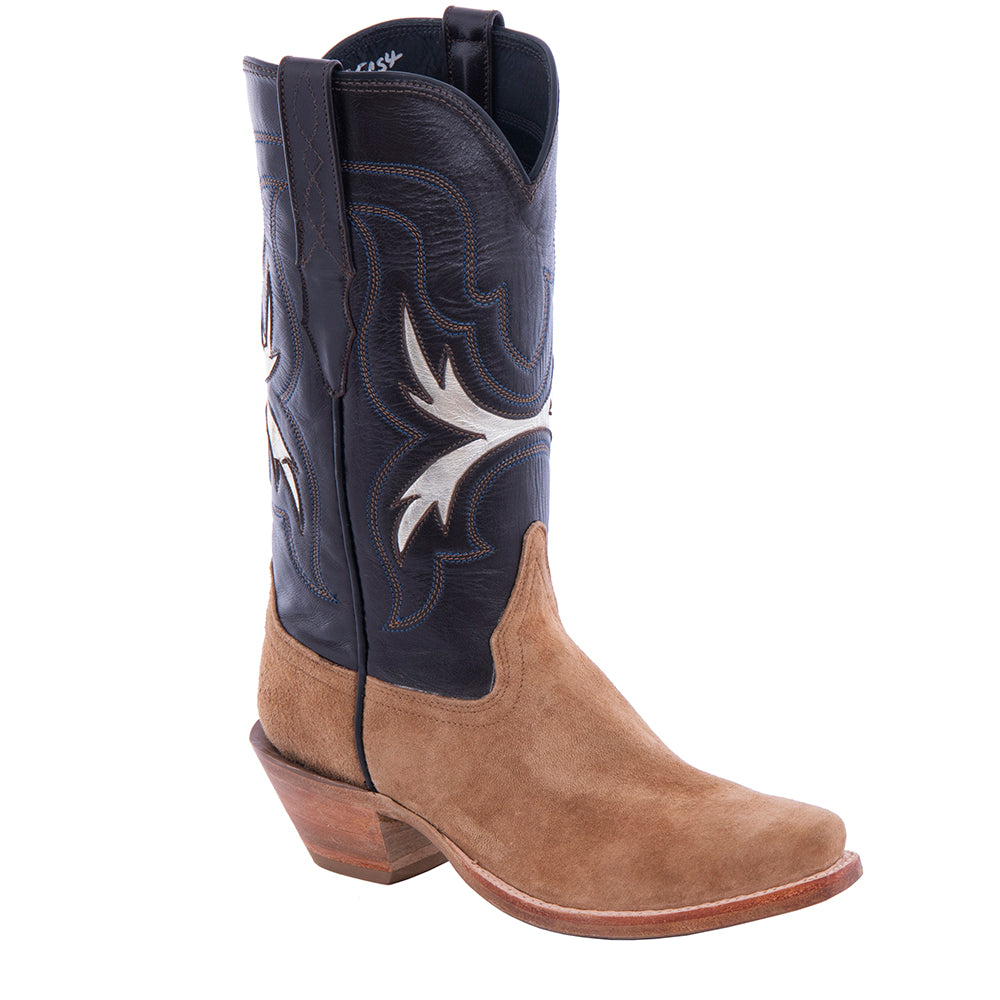 Ladies 12" Dunn Boar Wild Mink and Gold Cowboy Boot
